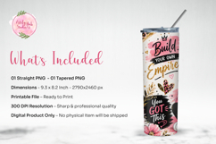 Boss Babe Tumbler Wrap Sublimation PNG Product Image 3