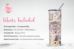 Self Care Tumbler Wrap Sublimation PNG Product Image 3