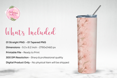 Blush Cherry Blossom Tumbler Wrap PNG Product Image 3