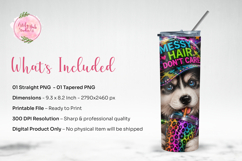 Cute Husky Puppy Tumbler Wrap PNG Product Image 3