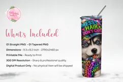 Cute Husky Puppy Tumbler Wrap PNG Product Image 3