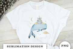 Watercolor Whale Dreams png Product Image 3
