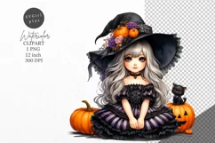 Halloween clipart, Witch clipart, Autumn clipart Product Image 1