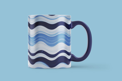 Blue Abstract Waves Digital Paper Product Image 3