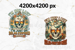 Skull and Duck Summer Png, Solar Powered Mode Sublimation Product Image 2