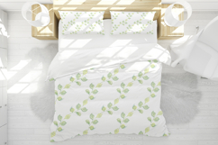 Leaves Green Seamless Pattern Watercolor Greenery Eco Product Image 3