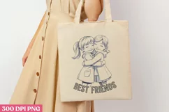 BEST FRIENDS PNG, Friendship Sublimation PNG Product Image 1