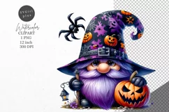 Halloween clipart, Halloween gnome clipart, Gnome clipart Product Image 1