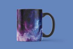 Purple Galaxy Glow Digital Paper Product Image 3