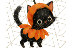 Vintage Halloween PNG Clipart, 1950s Retro Graphics Clip Art Product Image 3