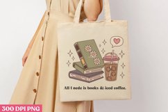 All i need is books &amp; iced coffee PNG, Iced Coffee Mental Product Image 3