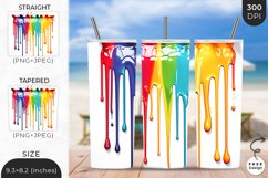 3D Colorful Paint Tumbler Wrap | 3D Sublimation Wrap Design Product Image 1