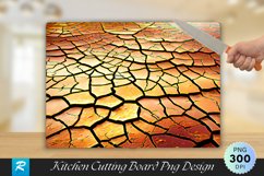 Cracked Earth Cutting Board Sublimation Design Product Image 1