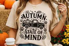 Autumn State Of Mind Svg, Funny Thanksgiving Svg, Truck Svg. Product Image 4