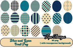 blue and green oval png/ clipart Product Image 3