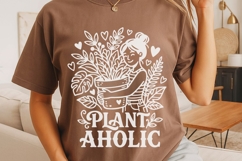 Plantaholic Svg, Plant Lover Svg, Funny Gardener Svg. Product Image 4