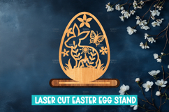 Easter Egg Laser Cut Stand SVG I Laser Cut Easter Egg Decor Product Image 11