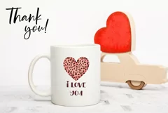 I love You T-Shirt Design, Valentine's Day Design PNG Product Image 3