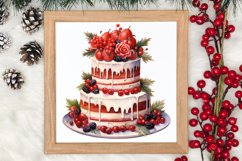 Christmas Cake Clipart, Christmas Cake Clipart Product Image 3