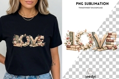 Love Books PNG | Floral Book Lover Design | Vintage Product Image 3