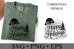 Happy Holiday Svg | Christmas svg | Shirt Svg Product Image 3