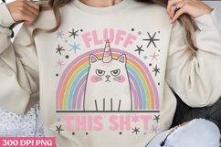 Fluff This Sh_t PNG, Funny Cat Sublimation PNG Product Image 3
