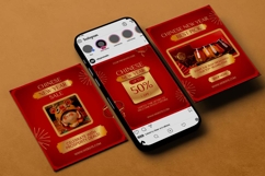Chinese New Year Sale Instagram Carousel &amp; Canva Template Product Image 3