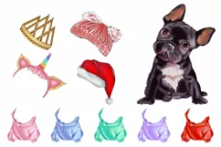 Christmas Animals Clipart, Christmas Clipart Sublimation png Product Image 2