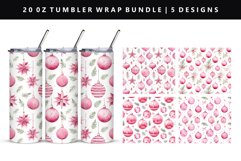 Christmas 20oz Tumbler Wrap | Sublimation PNG Bundle Product Image 4