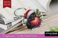 Christmas Animals Keychain PNG - Cute Christmas Keychain Product Image 1