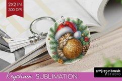 Christmas Animals Keychain PNG - Cute Christmas Keychain Product Image 1