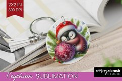 Christmas Animals Keychain PNG - Cute Christmas Keychain Product Image 1