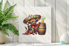 Cinco De Mayo Highland Cow Sublimation Product Image 3