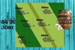 Green Swirl Stripes SS20 30oz Rhinestone Template Product Image 1