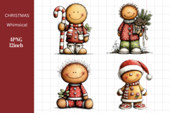 Ginger man Clipart, Whimsical Product Image 1