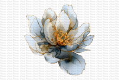 23 Dark and Gold Flowers PNG Product Image 4