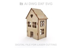 Dollhouse vector for CNC svg vector file, vector cut file Product Image 5