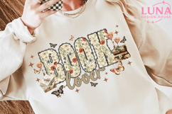 Retro Book Lover Png, Cottagecore Reading Png Vintage FloraL Product Image 1