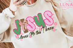 Jesus loves me this I know Png, Valentine Png, Valentine Png Product Image 2