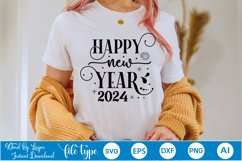 Happy New Year 2024 SVG Design Product Image 3