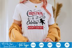 Christmas Calories Don&#039;t Count SVG Design | Christmas SVG Product Image 3