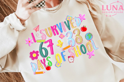 Happy 100 Days of School Png, 100 Days of School Png Product Image 2