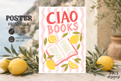 Amalfi Coast Book Poster Ciao Books Lemon mediterranean Product Image 1