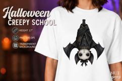 Creepy School Bat in vintage school uniform Gothic Halloween Product Image 1