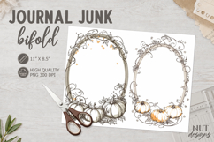 Vintage Pumpkin frame scrapbooking Autumn Journal Junk Product Image 1
