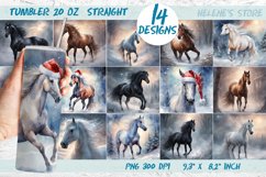 Christmas horse tumbler bundle| Winter Tumbler Sublimation Product Image 1