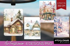 Christmas City Air Freshener PNG - Cozy Christmas PNG Product Image 1