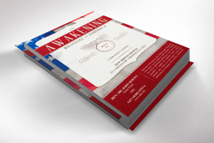 American Patriotic Church Postcard Template, 8.5x5.5 Flyer Product Image 3