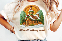 Christmas Church Embroidery Sublimation, Jesus Christmas Png Product Image 4