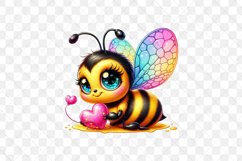 Cute Bees Sublimation Clipart Product Image 3